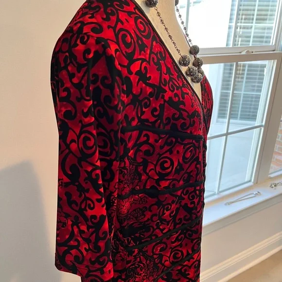 Easy care elbow sleeve dress - Picture 3 of 9